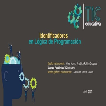 Identificadores en Lógia de Programación