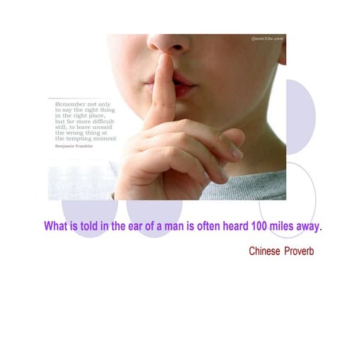 Informal communication & grapevine