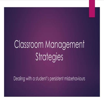 Michelle McKittrick - Informal Contracts and Classroom Management