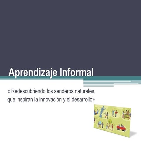 Aprendizaje Informal