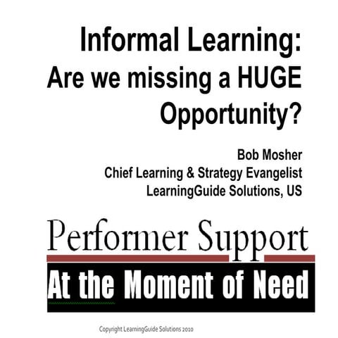 Informal learning slides
