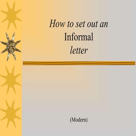 Informal letters writing year 4 power point