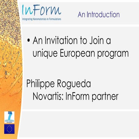 In Form An Introduction   Ph Rogueda   18 May 2010