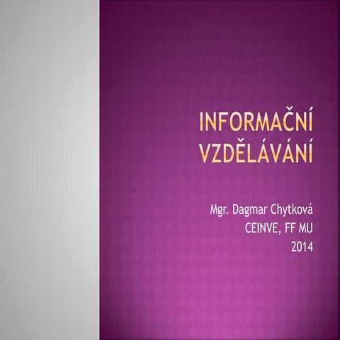 Informační vzdělávání