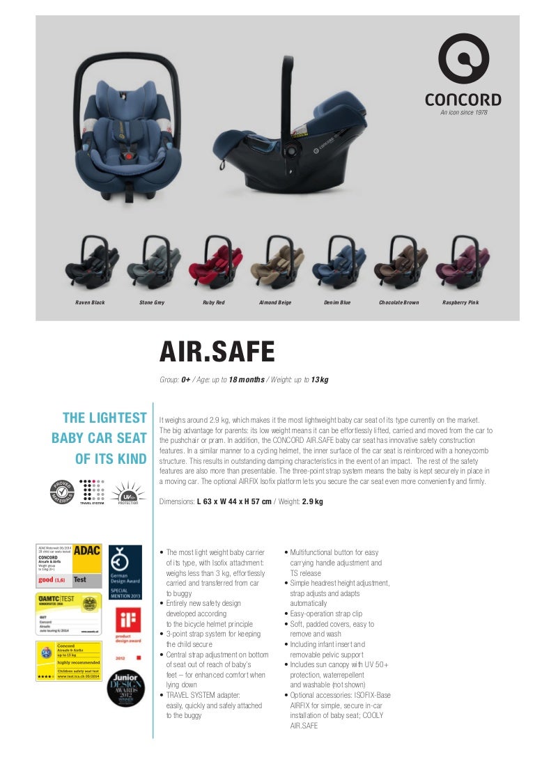 base isofix concord air