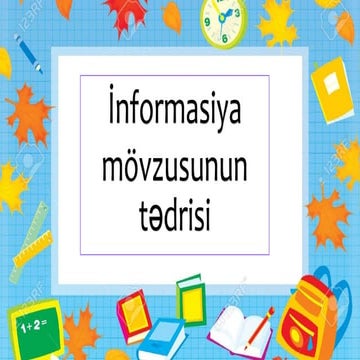İnformasiya nədir?İnformasiyanın formaları | PPTX