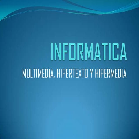 Elementos de la multimedia | PDF