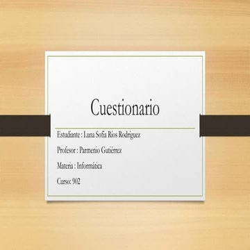 cuestionario