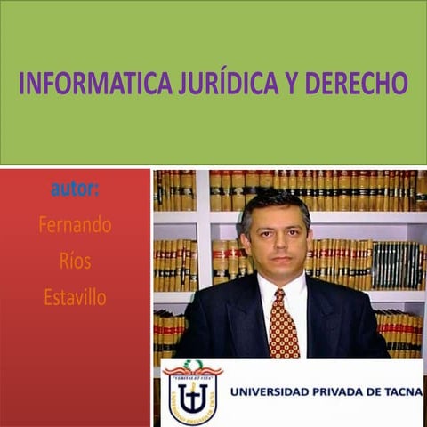 Informatica juridica y derecho