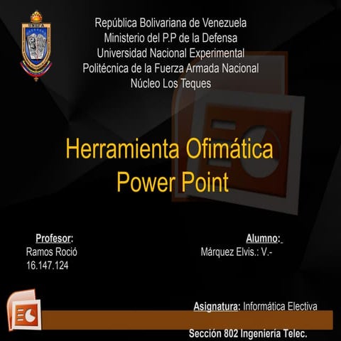 Herramientas Ofimáticas Power Point