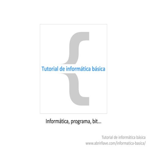 Conceptos básicos de informática | PDF