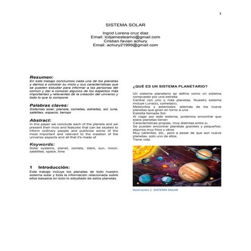 SISTEMA SOLAR 