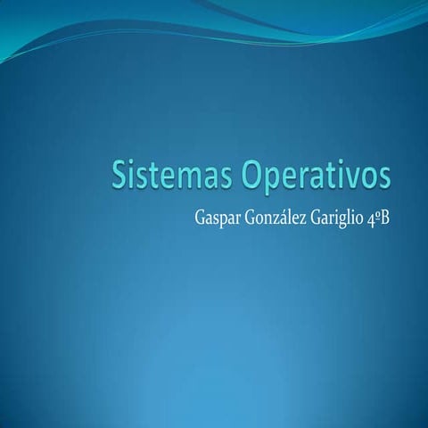 Evolución de los sistemas operativos