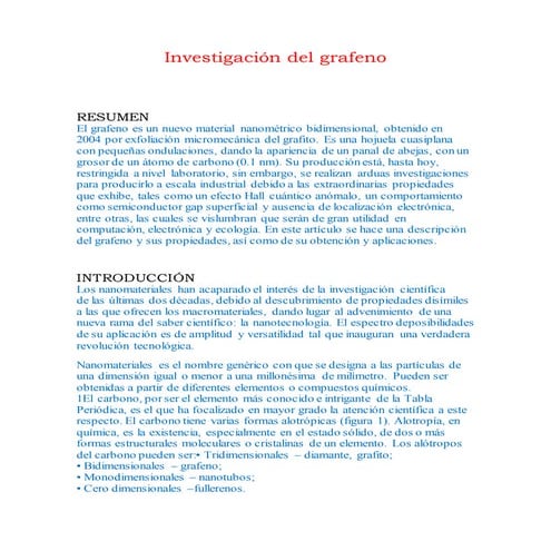 INFORMATICA APLICADA grafeno