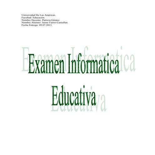 Examen informática | PDF