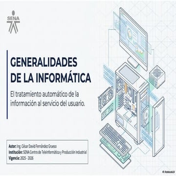 Generalidades de la Informática - Conceptos Básicos | PPTX