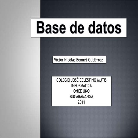 Base De Datos