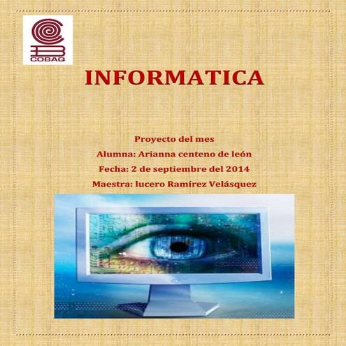 Informatica operacion del equipo de computo