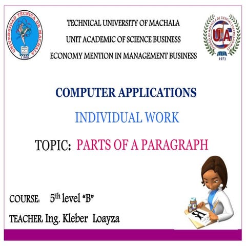 parts of a paragraph