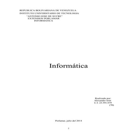Informatica trabajo