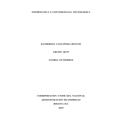 Informatica y convergencia tecnologica