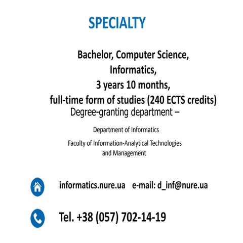 Bachelor, Computer Science, Informatics | PPT