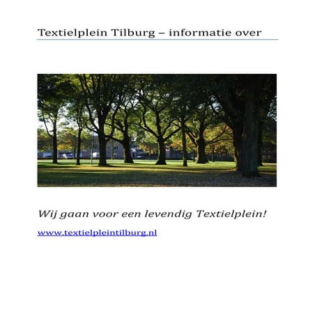 Informatie Textielplein Tilburg 