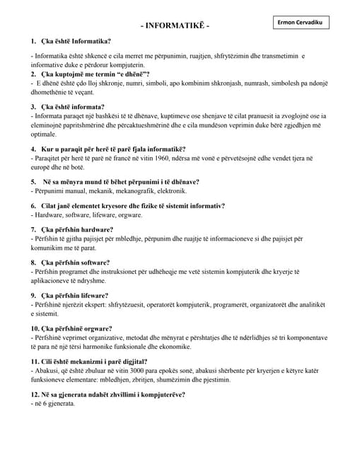 Histori dhe zhvillimi i kompjuterave | PPTX