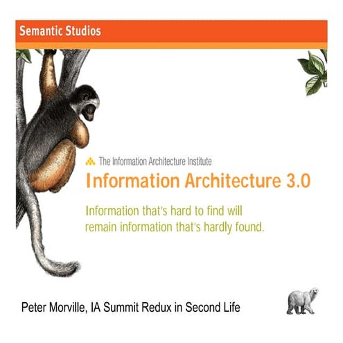 Information Architecture 3.0 (Second Life)