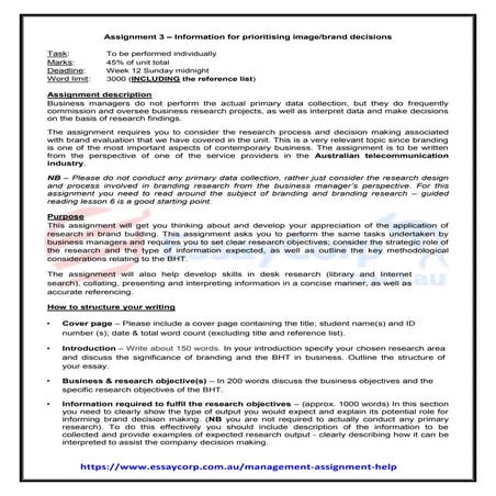 Information for-prioritising-brand-decisions