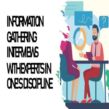 Information- Gathering and Conducting an Interview | PPTX | Resume ...