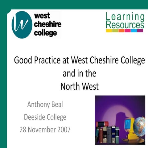 Information Literacy: good practice at West Cheshire College