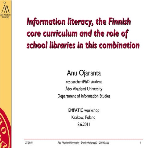 Information Literacy and School Libraries | PDF