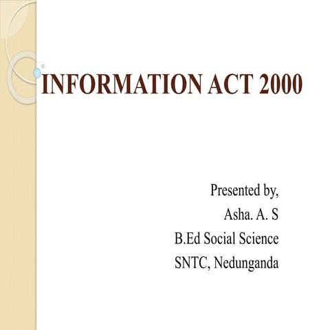 Information act 2000