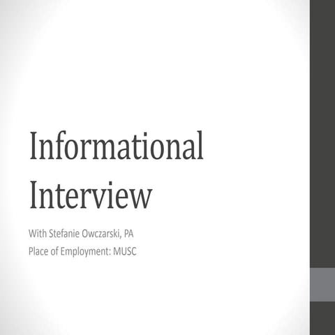 Informational interview