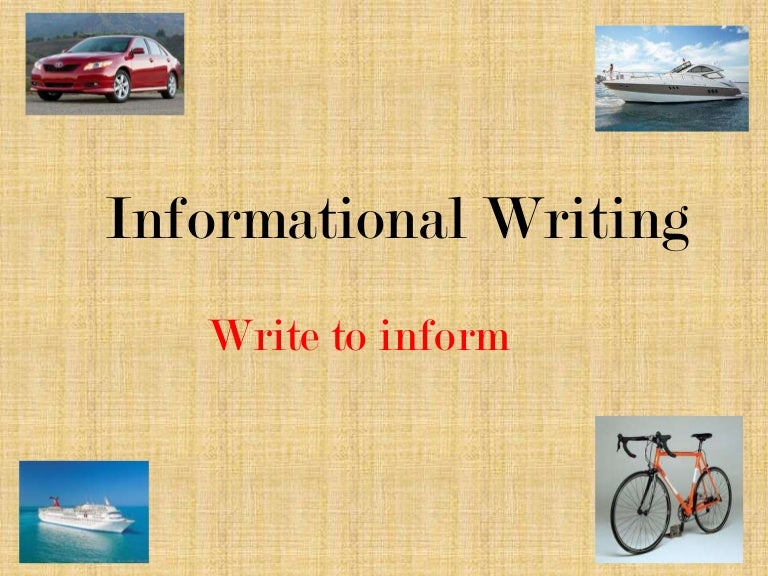 Informational writing
