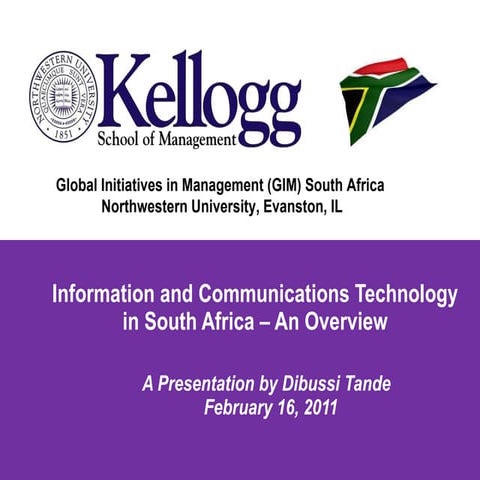 Information and communications technology in south africa slideshare version