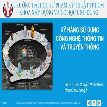 Information and communications technology skill ( kỹ năng sử dụng công nghệ thông tin và truyền thông