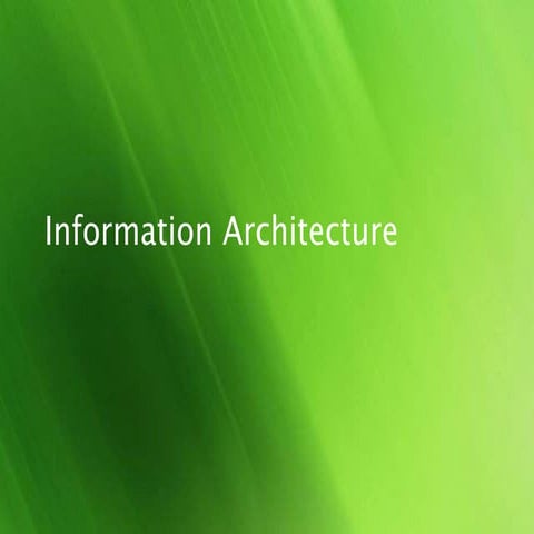 Information architecture