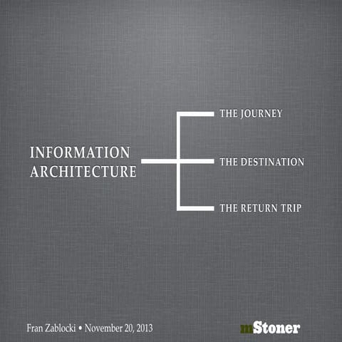 Information architecture 101 | PPT