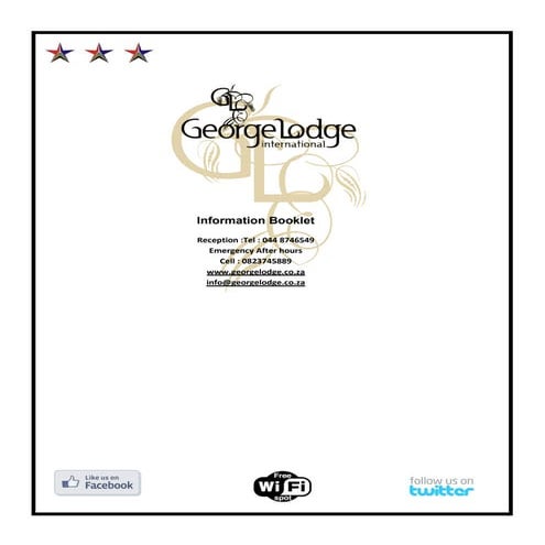 Information booklet george lodge international.