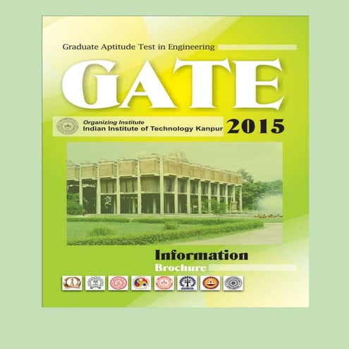 Information brochure GATE 2015 | PDF