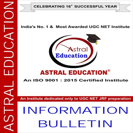 NTA UGC NET JRF - Information bulletin june2019