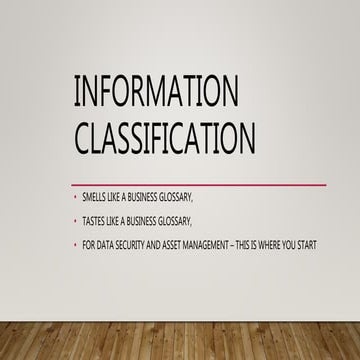 Information classification