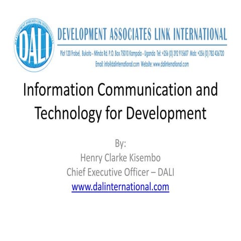 Information communication and technology for development