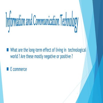 Information communication technology