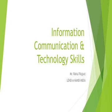Information communication & technology skills