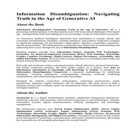 Information Disambiguation: Navigating Truth in the Age of Generative ...