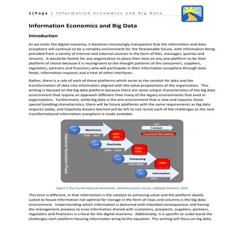 Information economics and big data