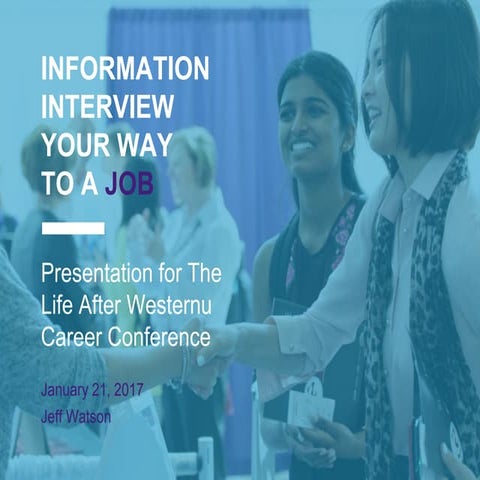 Information interview your way to a Job PowerPoint Presentation